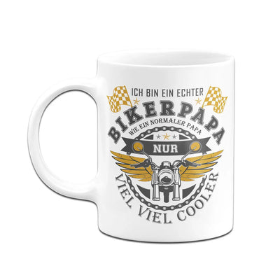 Bild: Motorrad Tasse - Ich bin ein echter Biker Papa Geschenkidee