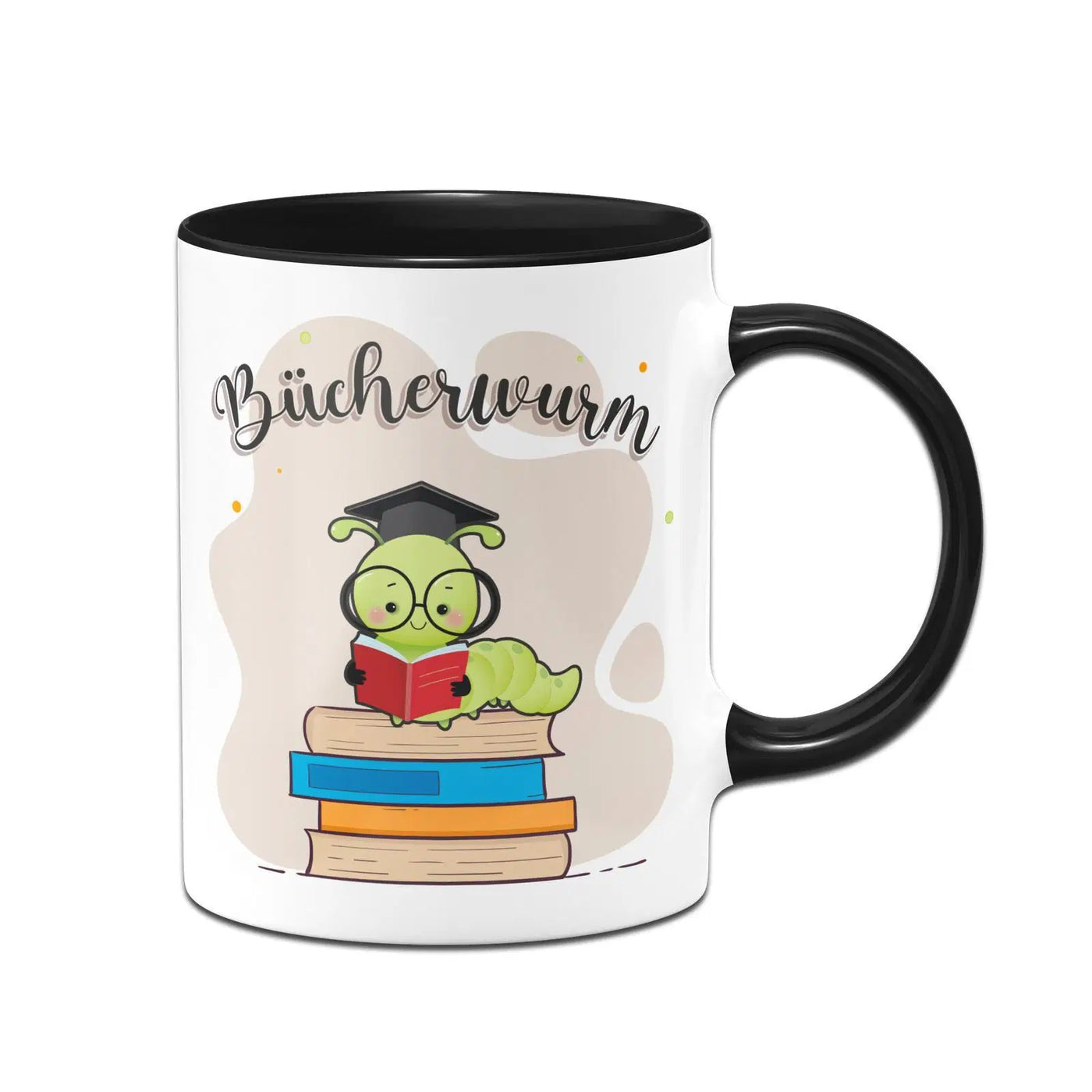 Bild: Tasse - Bücherwurm Geschenkidee