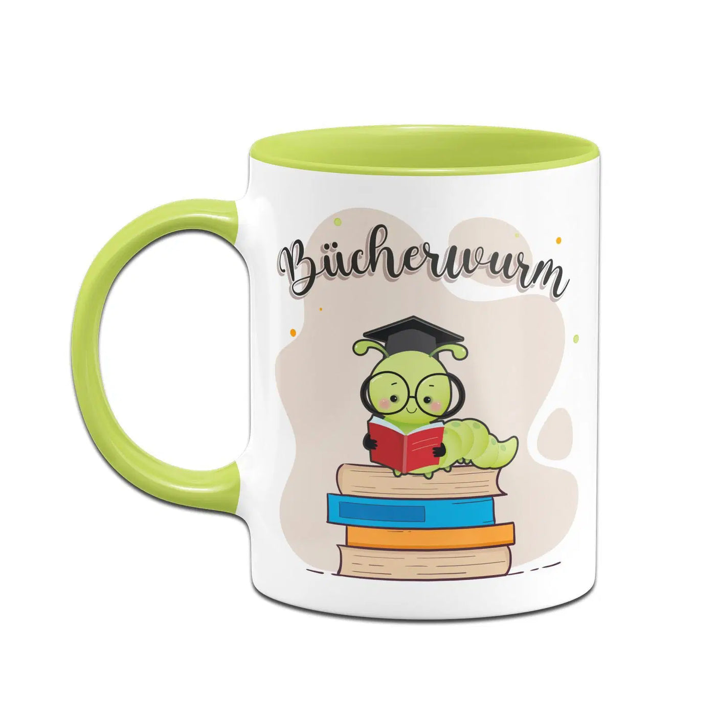 Bild: Tasse - Bücherwurm Geschenkidee