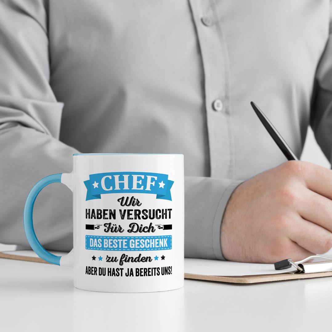 Tasse - Chef wir haben versucht für Dich das beste Geschenk zu finden. Aber Du hast ja bereits uns!