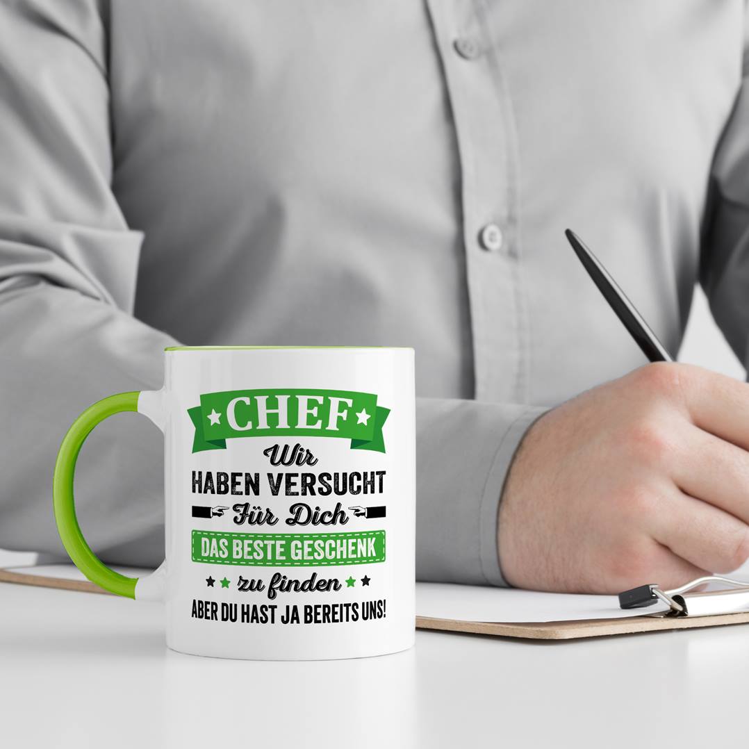Tasse - Chef wir haben versucht für Dich das beste Geschenk zu finden. Aber Du hast ja bereits uns!