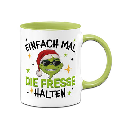 Tasse - Cooler Grinch - Einfach mal die Fresse halten