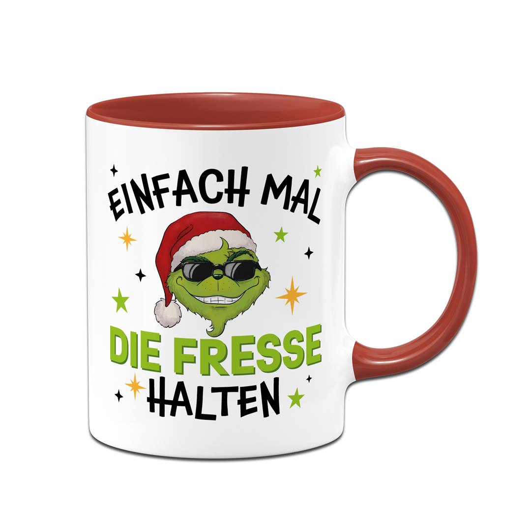 Tasse - Cooler Grinch - Einfach mal die Fresse halten