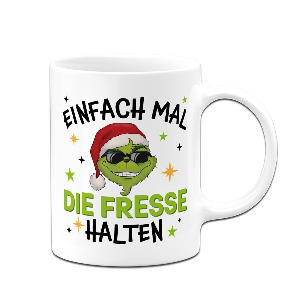 Tasse - Cooler Grinch - Einfach mal die Fresse halten
