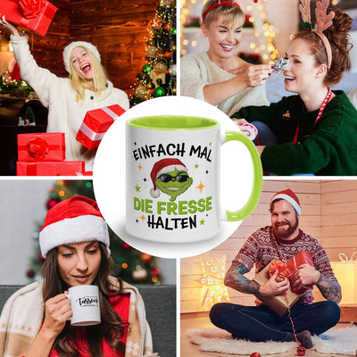 Tasse - Cooler Grinch - Einfach mal die Fresse halten