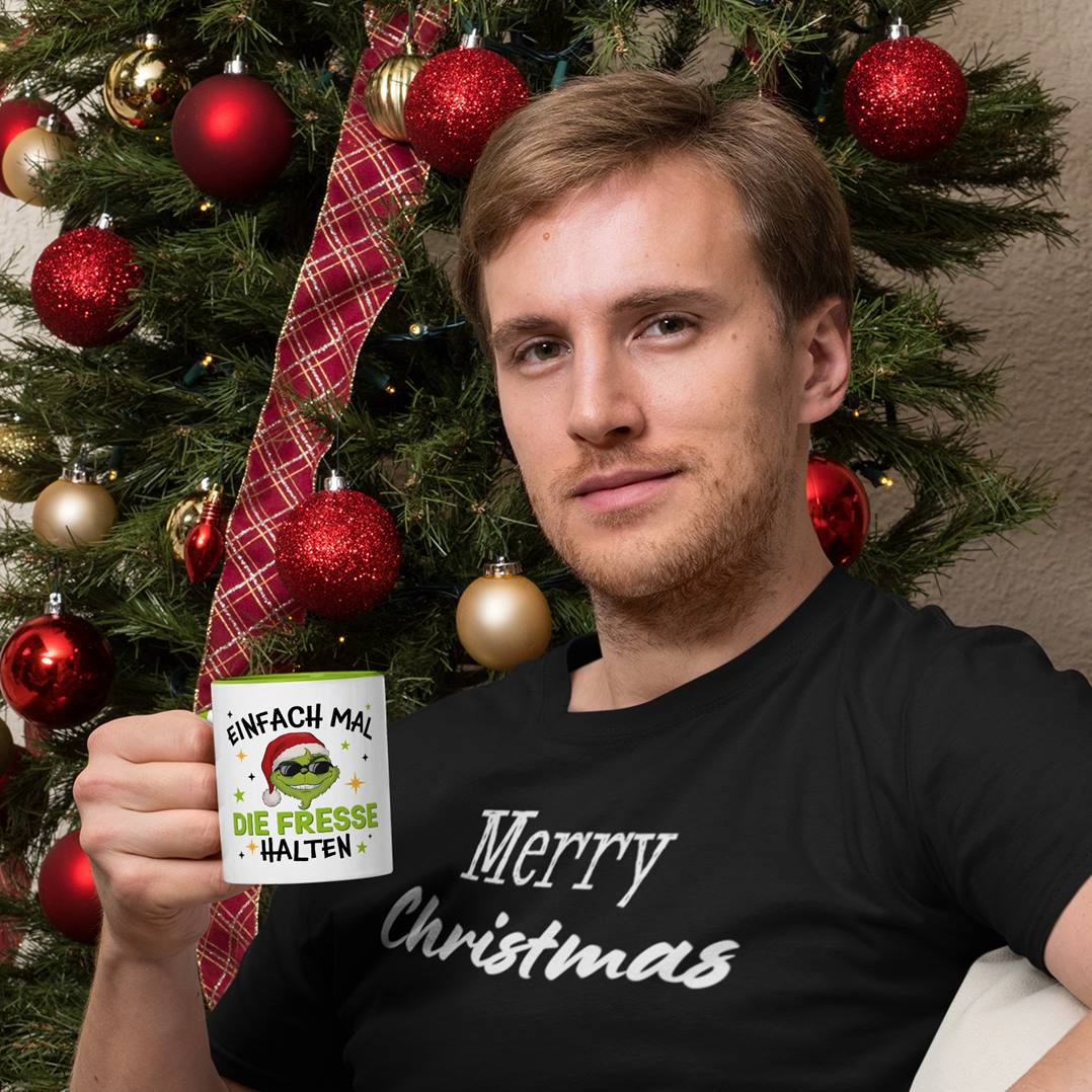 Tasse - Cooler Grinch - Einfach mal die Fresse halten