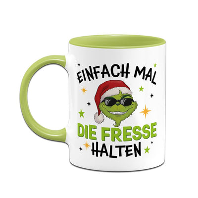 Tasse - Cooler Grinch - Einfach mal die Fresse halten