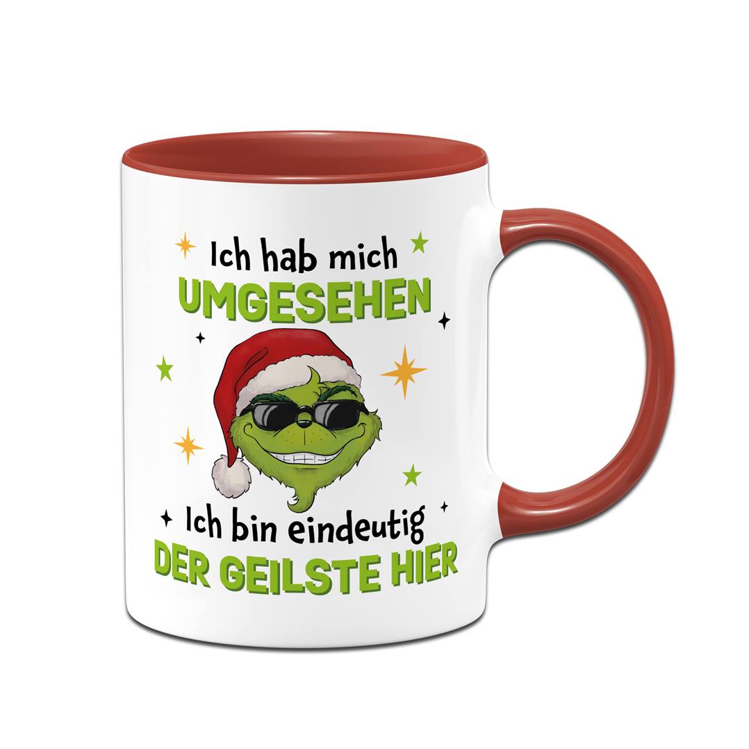 Tasse - Cooler Grinch - Ich hab mich umgesehen, ich bin eindeutig der Geilste hier - V2