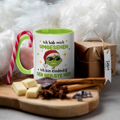 Tasse - Cooler Grinch - Ich hab mich umgesehen, ich bin eindeutig der Geilste hier - V2