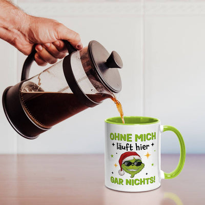 Tasse - Cooler Grinch - Ohne mich läuft hier gar nichts!