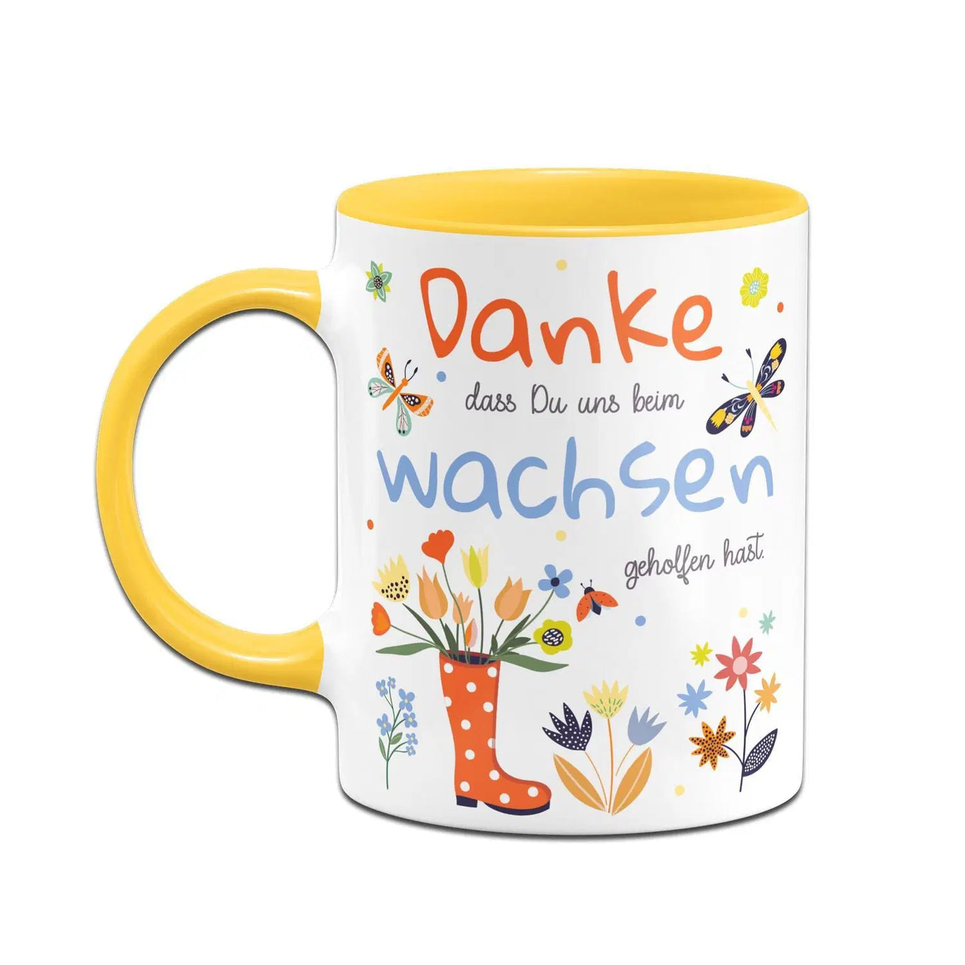 Bild: Tasse - Danke dass Du uns beim wachsen geholfen hast Geschenkidee