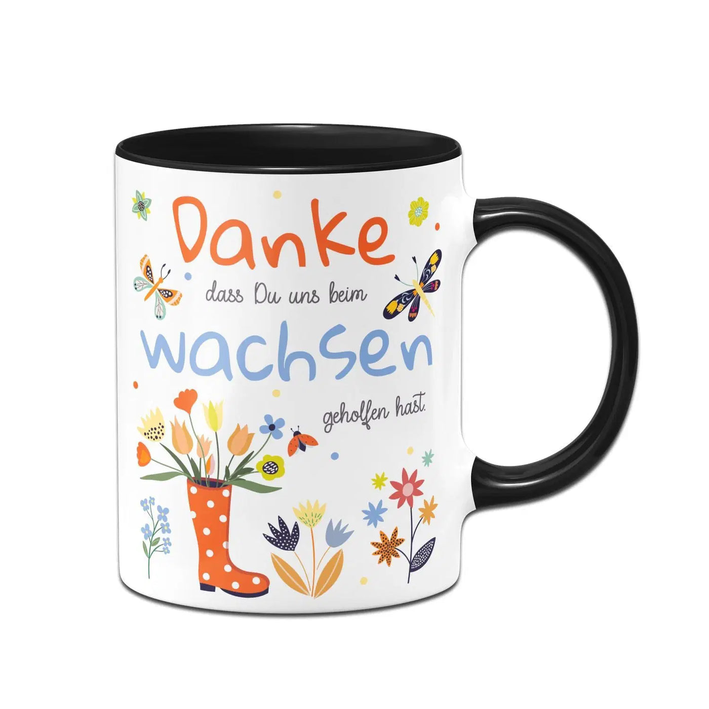 Bild: Tasse - Danke dass Du uns beim wachsen geholfen hast Geschenkidee