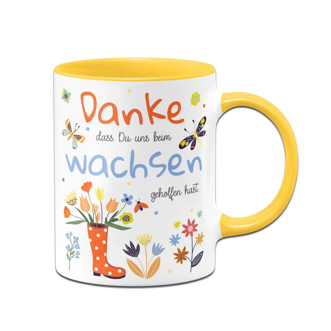Bild: Tasse - Danke dass Du uns beim wachsen geholfen hast Geschenkidee