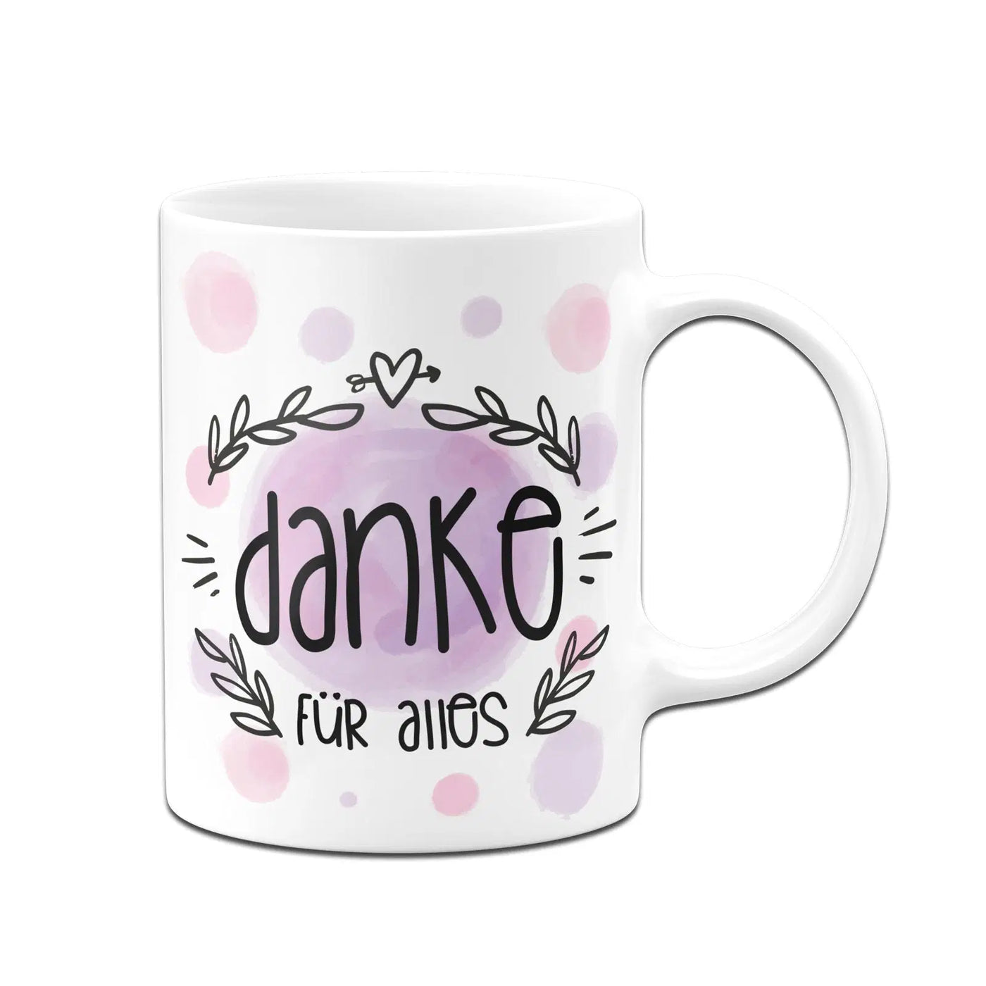 Bild: Tasse - Danke für alles - Aquarell Geschenkidee
