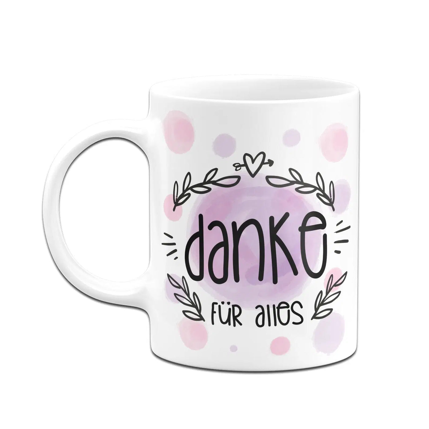 Bild: Tasse - Danke für alles - Aquarell Geschenkidee