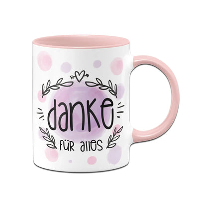 Bild: Tasse - Danke für alles - Aquarell Geschenkidee