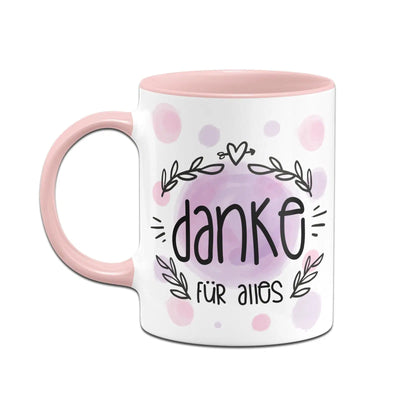 Bild: Tasse - Danke für alles - Aquarell Geschenkidee