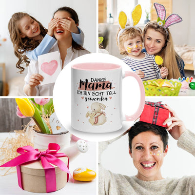 Tasse - Danke Mama, ich bin echt toll geworden (Hasen)