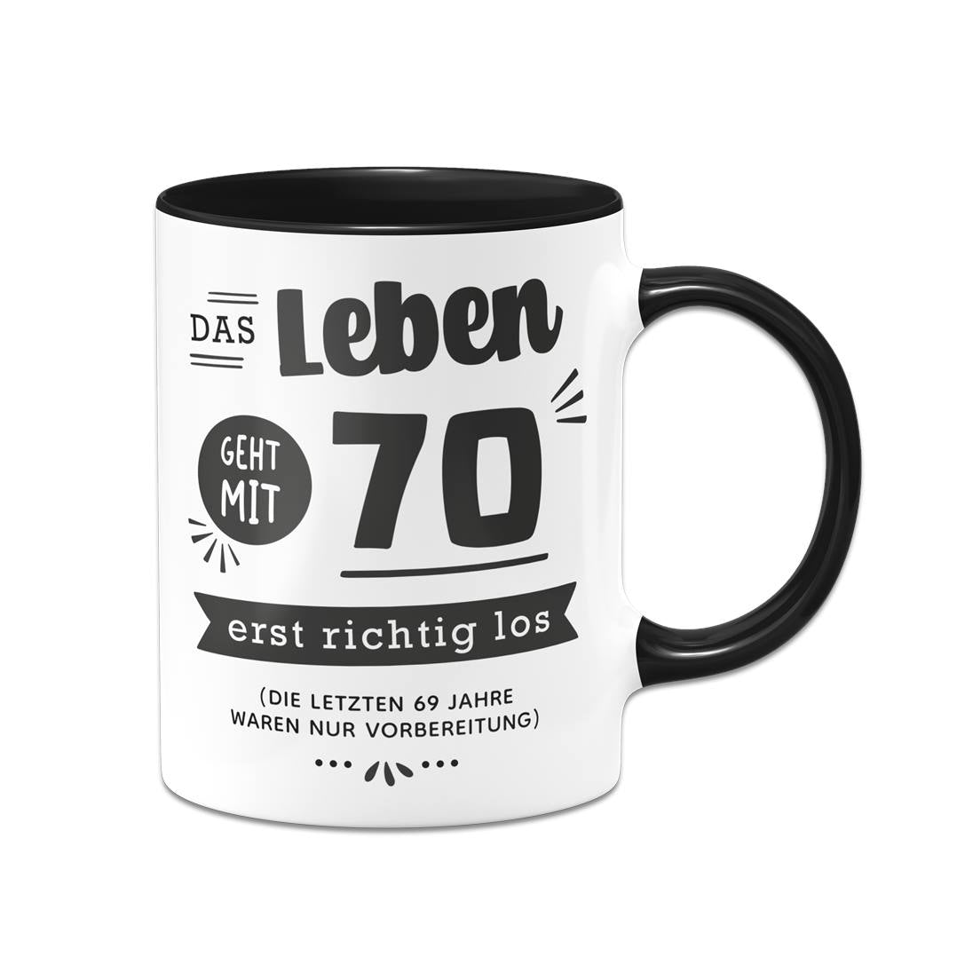 Tasse - Das Leben geht mit - Zahl - erst richtig los