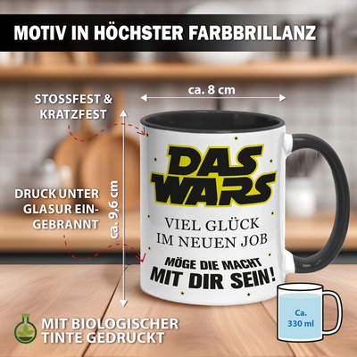 Tasse - DAS WARS Viel Glück im neuen Job