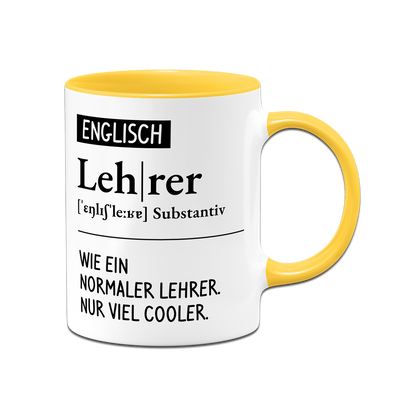 Tasse - Definition Englisch Lehrer