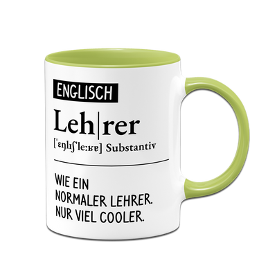 Tasse - Definition Englisch Lehrer