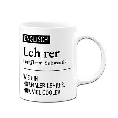 Tasse - Definition Englisch Lehrer