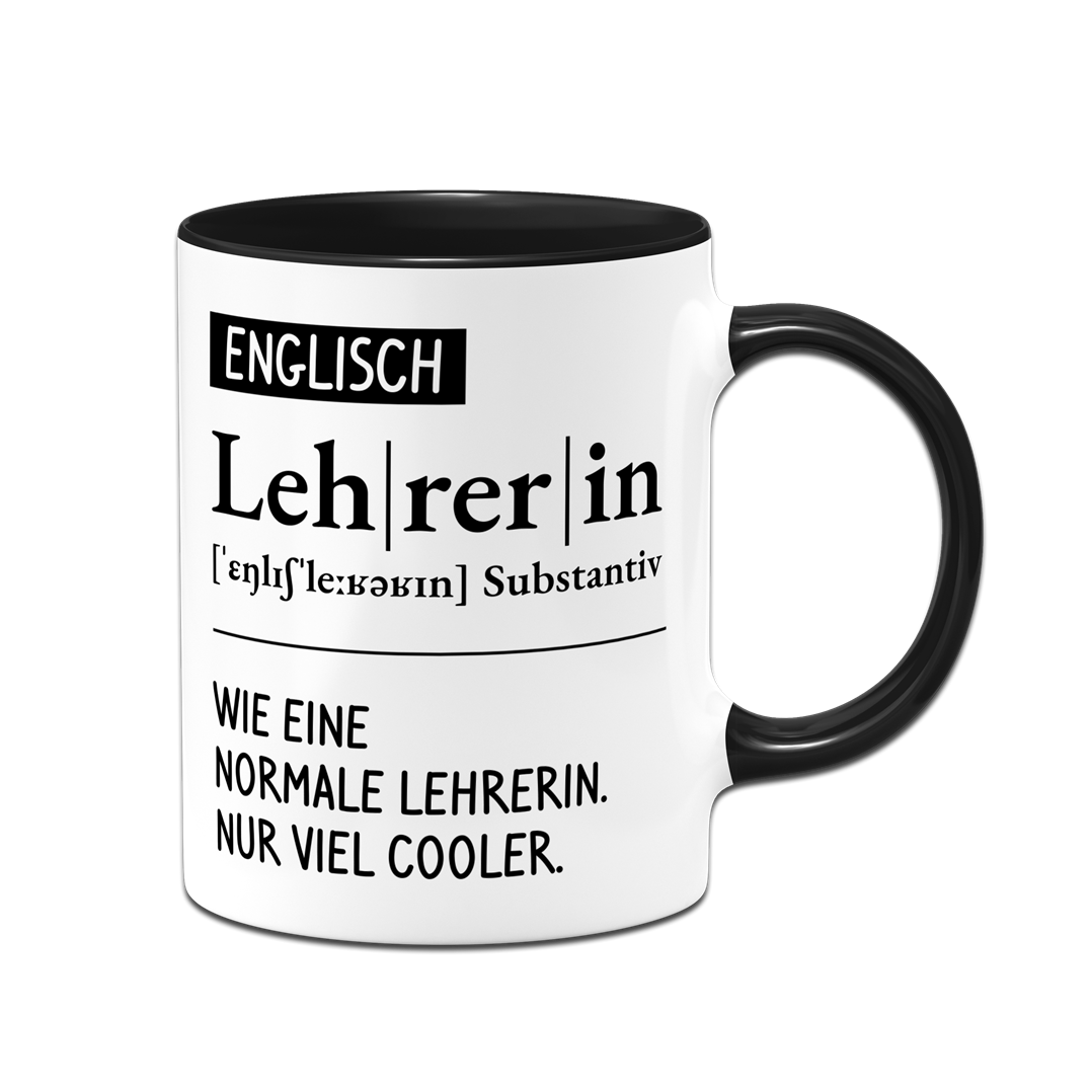 Tasse - Definition Englisch Lehrerin (kurz)