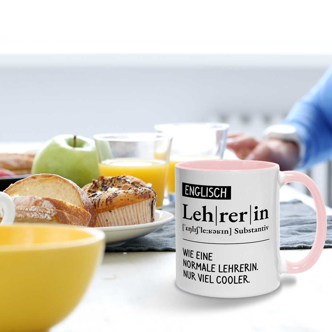 Tasse - Definition Englisch Lehrerin (kurz)