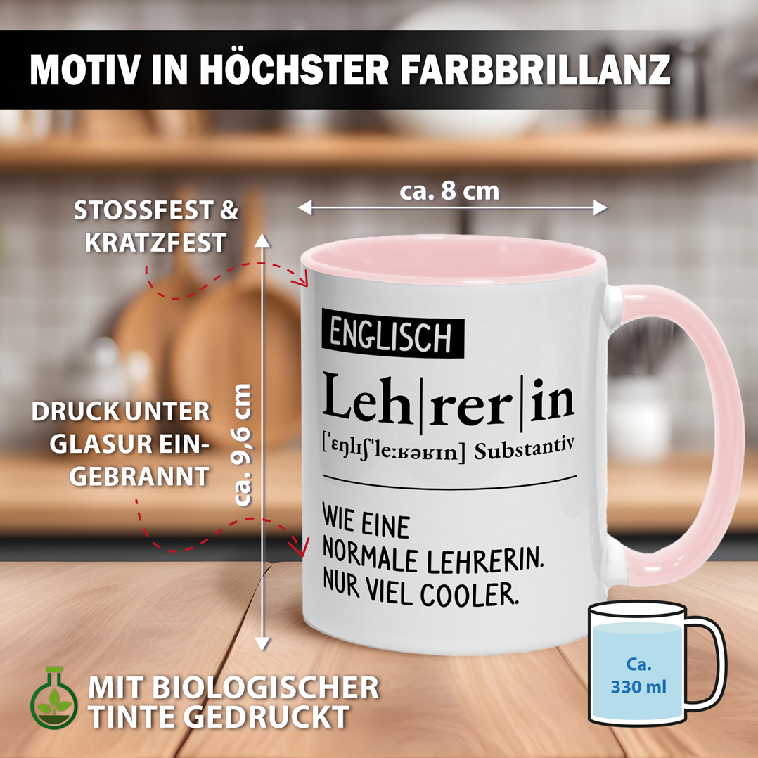 Tasse - Definition Englisch Lehrerin (kurz)