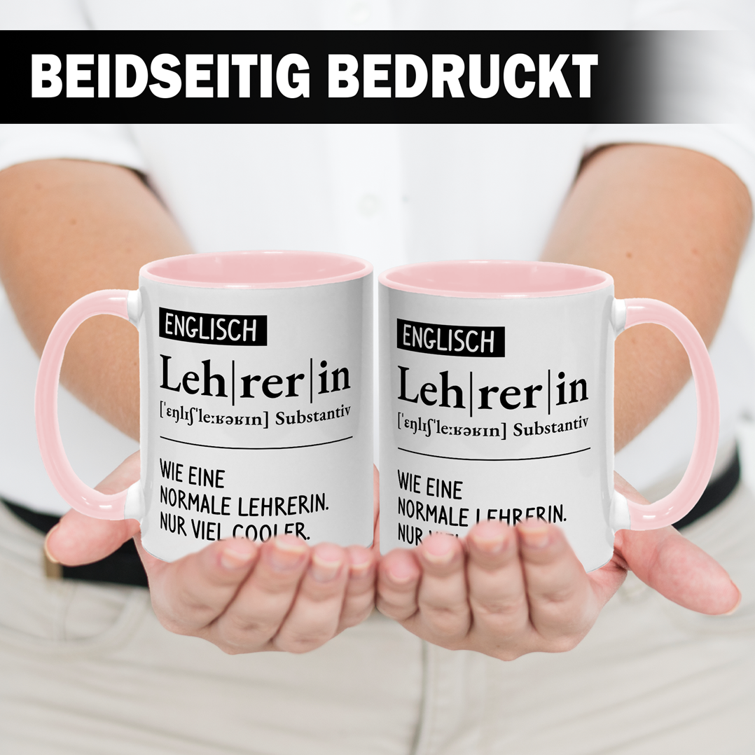 Tasse - Definition Englisch Lehrerin (kurz)