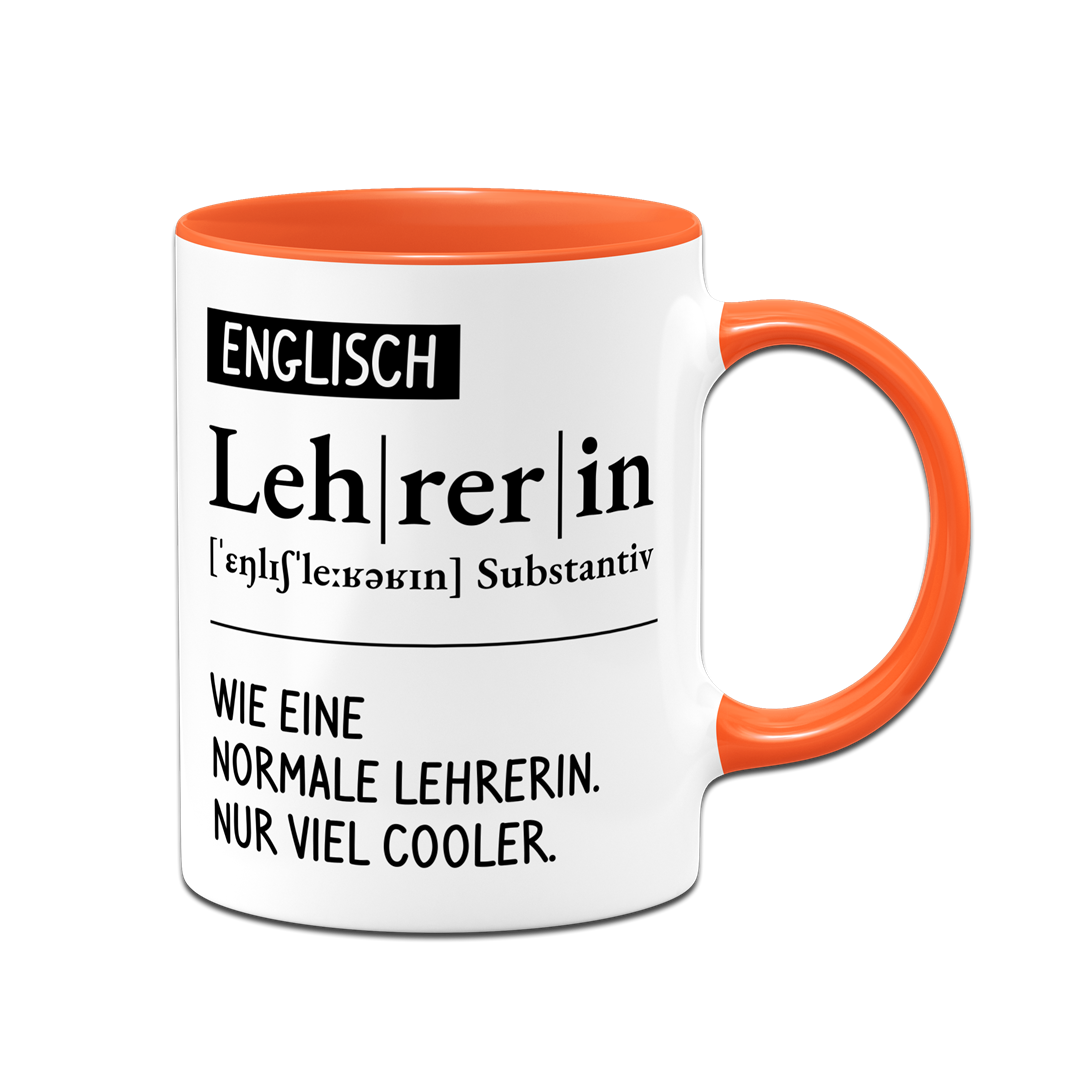 Tasse - Definition Englisch Lehrerin (kurz)