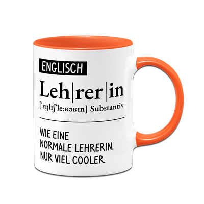 Tasse - Definition Englisch Lehrerin (kurz)