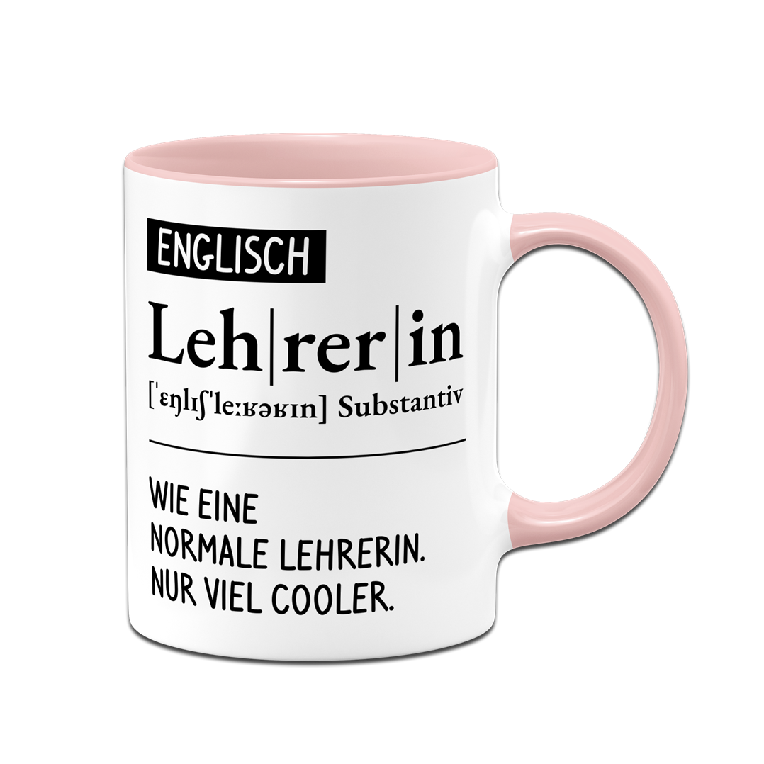 Tasse - Definition Englisch Lehrerin (kurz)