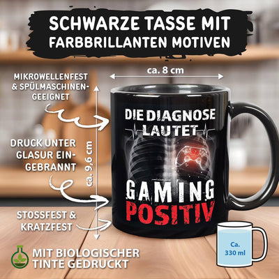 Tasse - Die Diagnose lautet: Gaming positiv - BL
