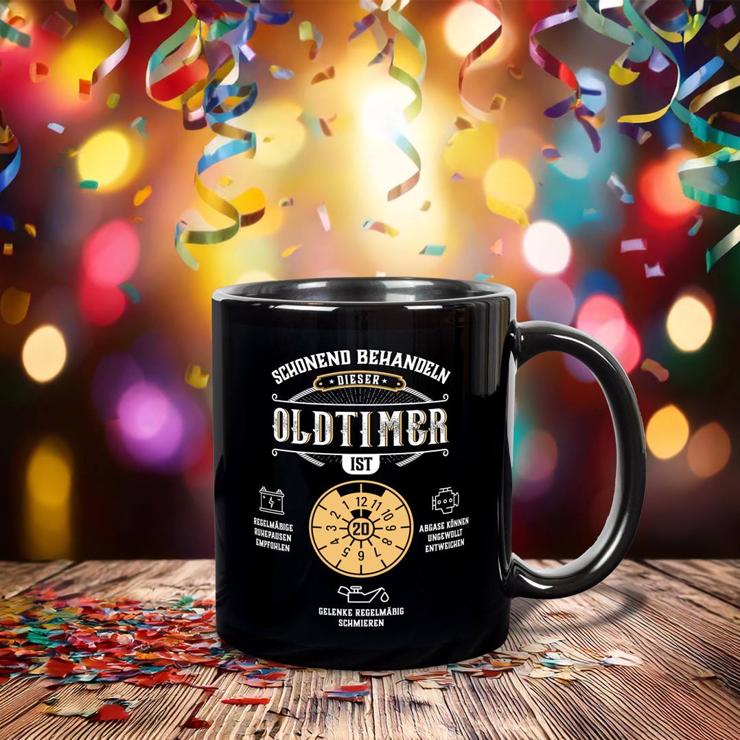 Tasse - Dieser Oldtimer ist - Geburtstagszahl - BL