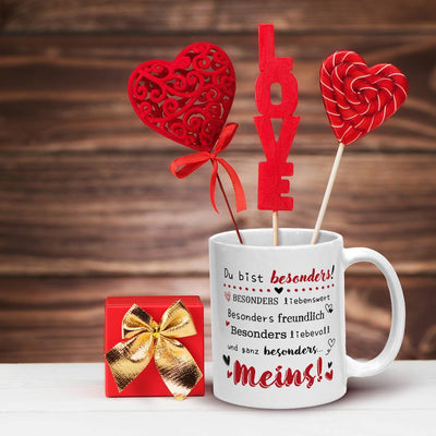 Tasse - Du bist besonders liebenswert, freundlich, liebevoll... Meins!
