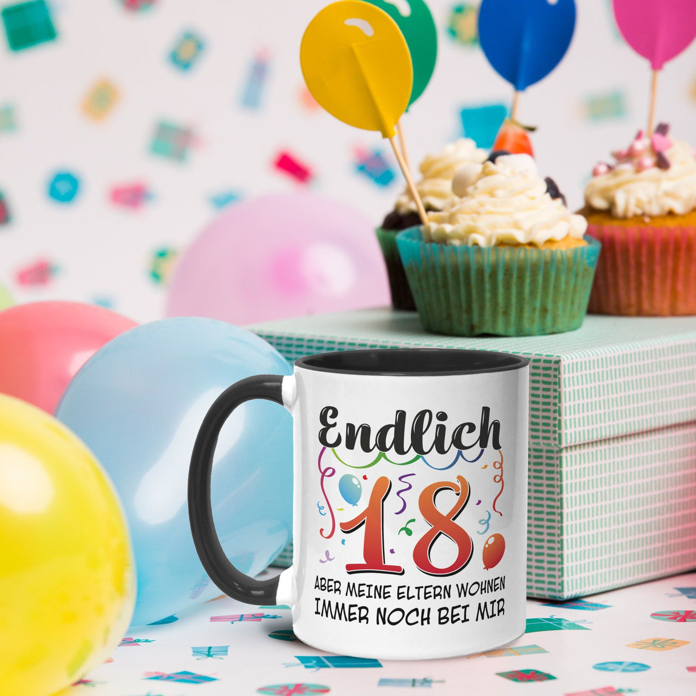 Tasse - Endlich 18 Aber meine Eltern wohnen immer noch bei mir