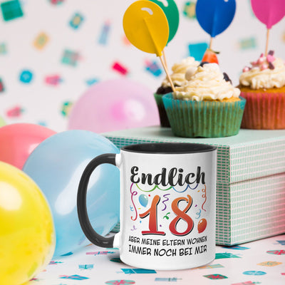 Tasse - Endlich 18 Aber meine Eltern wohnen immer noch bei mir