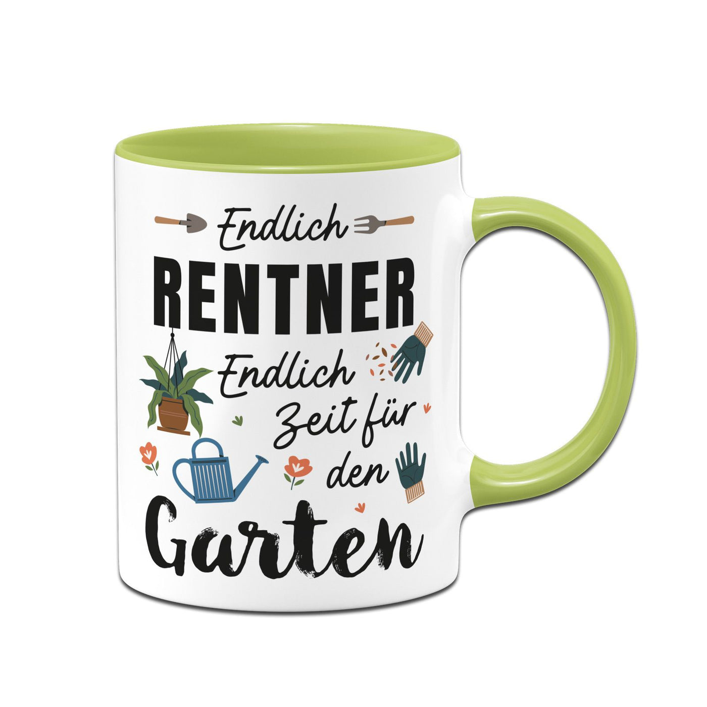 Tasse - Endlich Renter - Endlich Zeit für den Garten