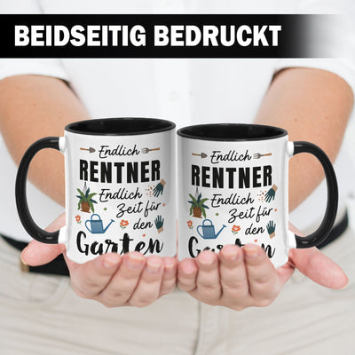 Tasse - Endlich Renter - Endlich Zeit für den Garten