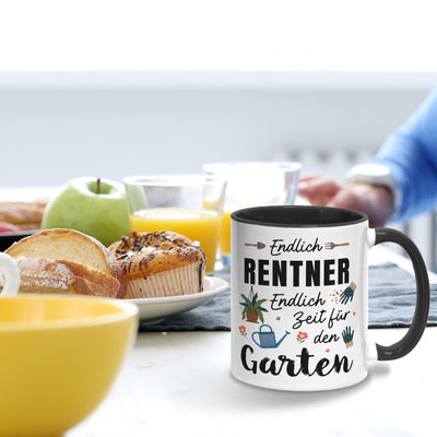 Tasse - Endlich Renter - Endlich Zeit für den Garten