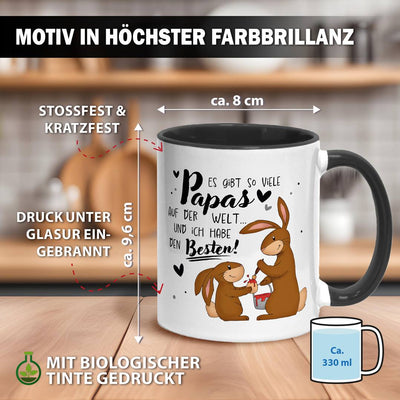 Tasse - Es gibt so viele Papas auf der Welt und ich habe den Besten! (Hasen)