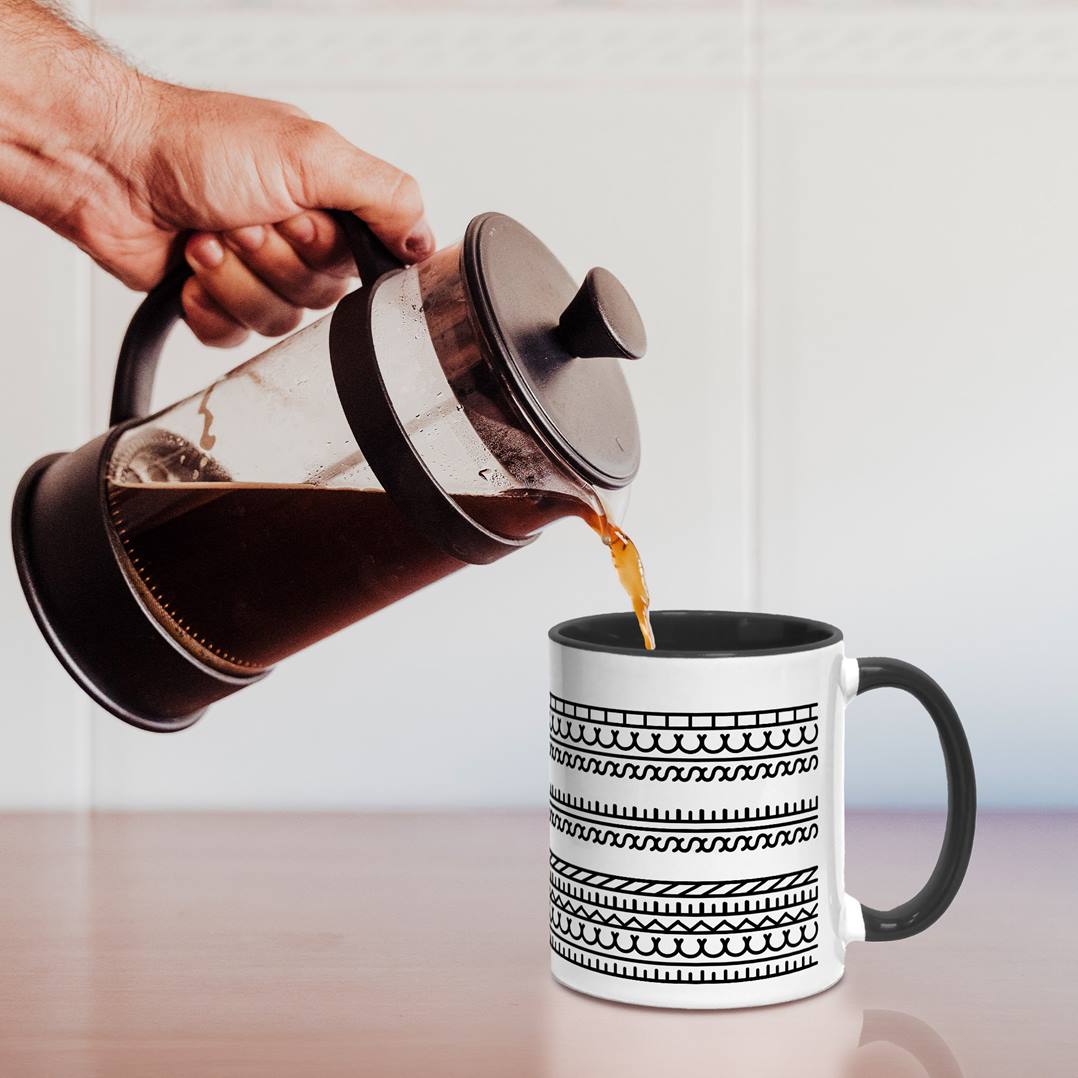 Tasse - Ficken Sie sich-Muster (Rundumdruck)