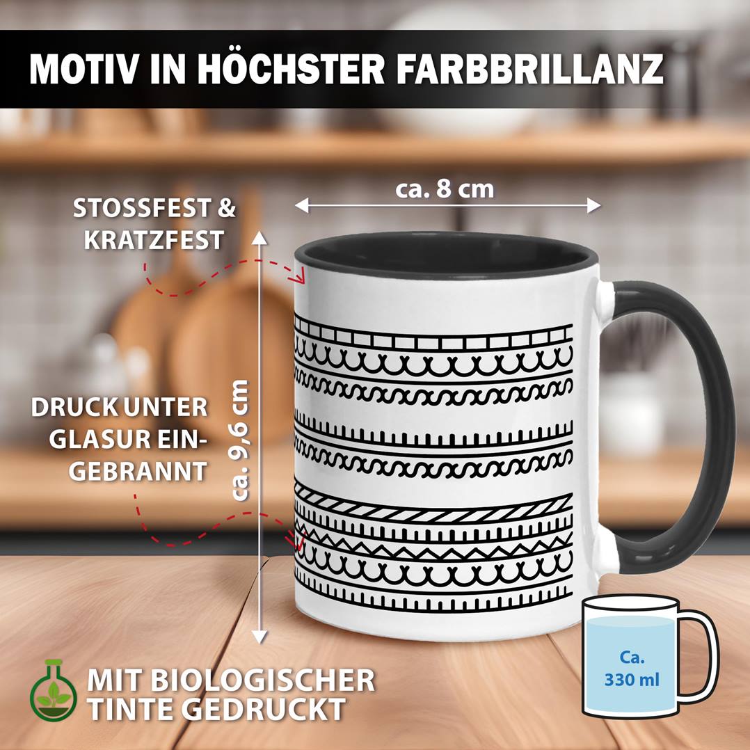 Tasse - Ficken Sie sich-Muster (Rundumdruck)