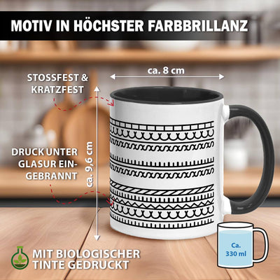 Tasse - Ficken Sie sich-Muster (Rundumdruck)