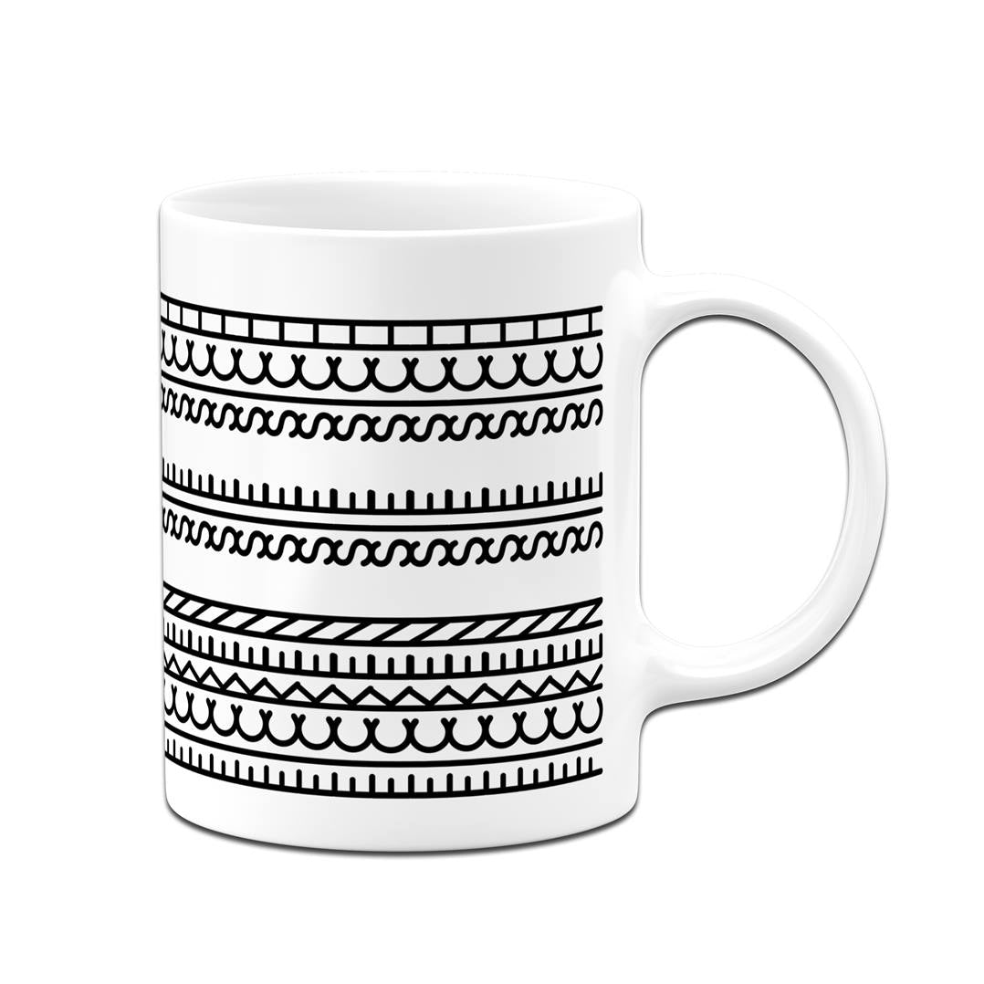 Tasse - Ficken Sie sich-Muster (Rundumdruck)