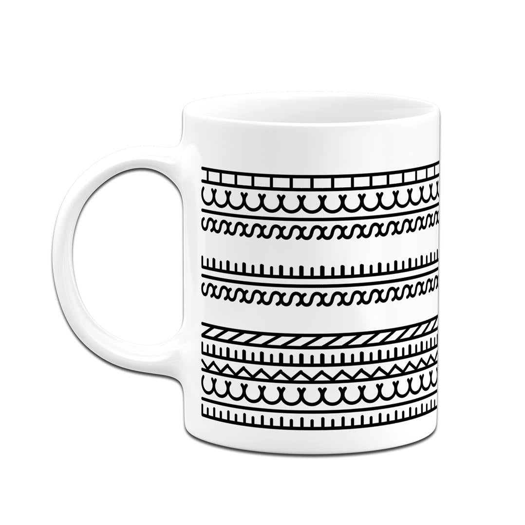 Tasse - Ficken Sie sich-Muster (Rundumdruck)