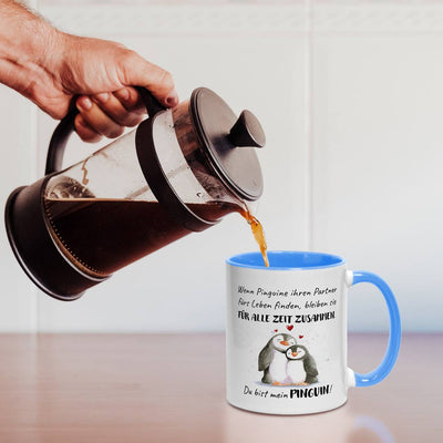 Tasse - Für alle Zeit zusammen... Du bist mein Pinguin!