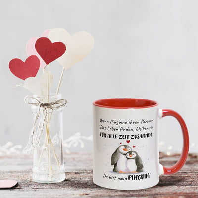 Tasse - Für alle Zeit zusammen... Du bist mein Pinguin!